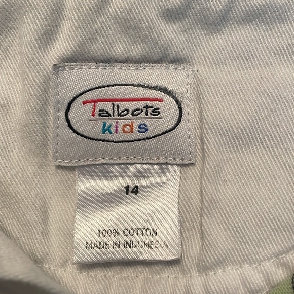 Talbots Kids - youth size 14 - collared long sleeve cotton shirt - Picture 4 of 8